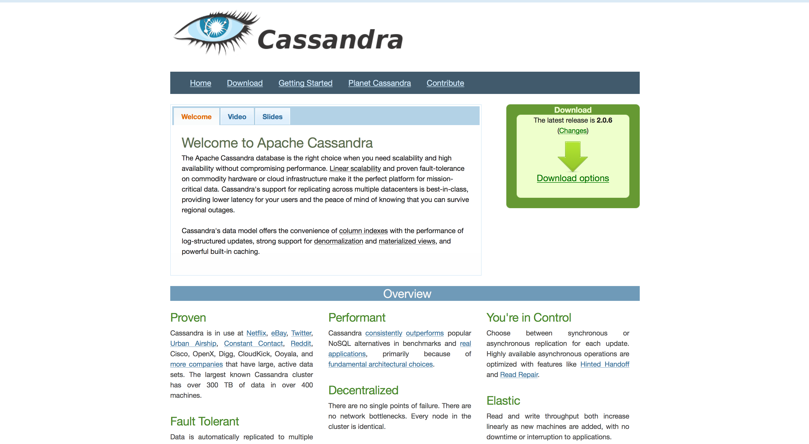 分散データベースApache CassandraをMac OS Xにインストール